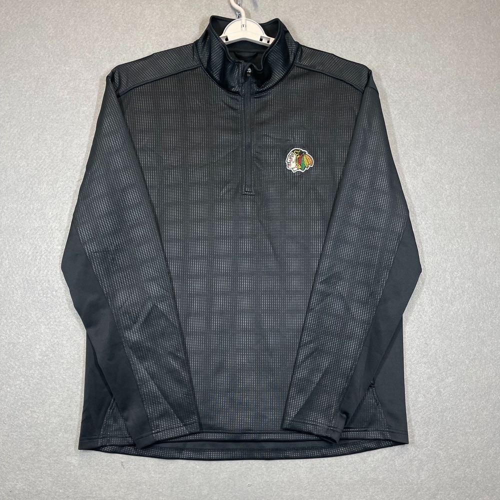 Portland Winterhawks Jacket Mens XL Black‎ Levelwear 1/4 Zip WHL Hockey Stretch
